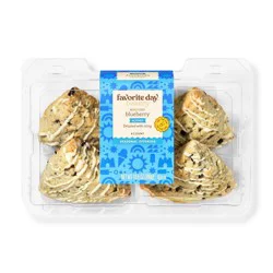 Blueberry Large Scones - 10.6oz/4ct - Favorite Day™