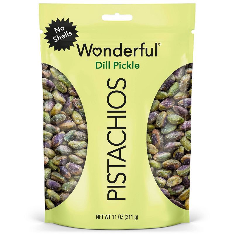 slide 1 of 7, Wonderful No Shell Dill Pickle Pistachio Nuts - 11oz, 11 oz