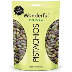 Wonderful No Shell Dill Pickle Pistachio Nuts - 11oz