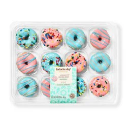 Summer Unicorn Iced Mini Donuts - 8oz/12ct - Favorite Day™