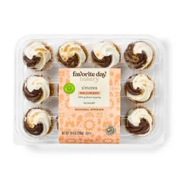 Summer S'mores Mini Cupcakes - 10.4oz/12ct - Favorite Day™