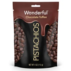 Wonderful No Shell Chocolate Toffee Pistachio Nuts - 4oz