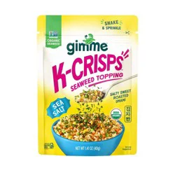 GimMe K-Crisps Sea Salt Seaweed Snack and Topping - 1.41oz