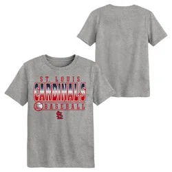 MLB St. Louis Cardinals Youth Gray Poly T-Shirt - S