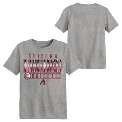 MLB Arizona Diamondbacks Youth Gray Poly T-Shirt - XS