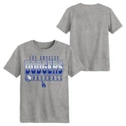 MLB Los Angeles Dodgers Youth Gray Poly T-Shirt - XS