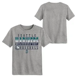 MLB Seattle Mariners Youth Gray Poly T-Shirt - XL