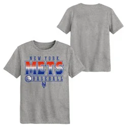 MLB New York Mets Youth Gray Poly T-Shirt - L
