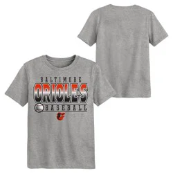 MLB Baltimore Orioles Youth Gray Poly T-Shirt - XS