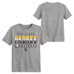 MLB San Diego Padres Youth Gray Poly T-Shirt - M