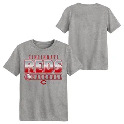 MLB Cincinnati Reds Youth Gray Poly T-Shirt - L