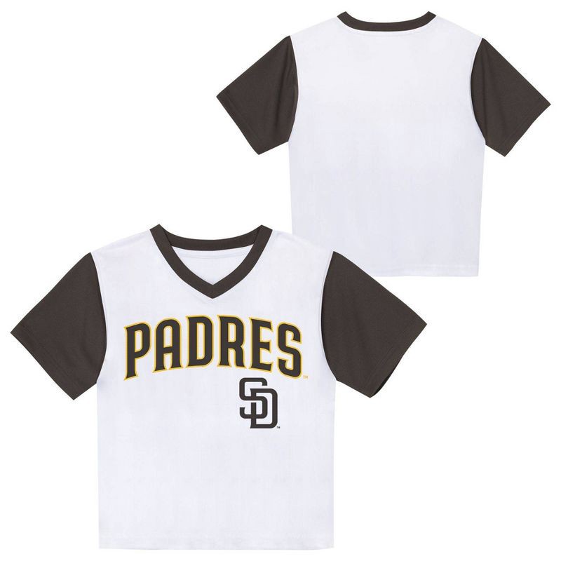 slide 1 of 3, MLB San Diego Padres Youth Poly Jersey - M, 1 ct