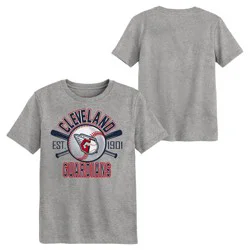 MLB Cleveland Guardians Youth Gray Tri-Blend T-Shirt - S