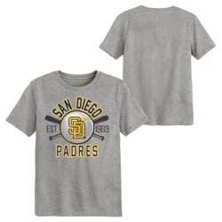 MLB San Diego Padres Youth Gray Tri-Blend T-Shirt - S