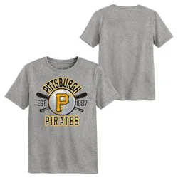 MLB Pittsburgh Pirates Youth Gray Tri-Blend T-Shirt - XS