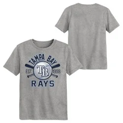 MLB Tampa Bay Rays Youth Gray Tri-Blend T-Shirt - M