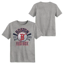 MLB Boston Red Sox Youth Gray Tri-Blend T-Shirt - XS