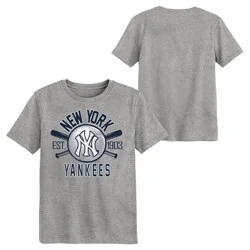 MLB New York Yankees Youth Gray Tri-Blend T-Shirt - L