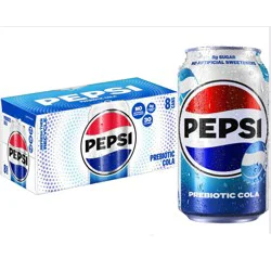 Pepsi Prebiotic Soda Cola - 8pk/12 fl oz Cans