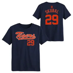 MLB Detroit Tigers Tarik Skubal Youth T-Shirt - XS