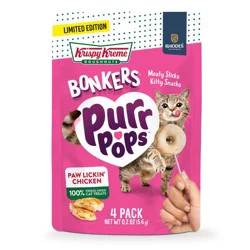 Bonkers Purrpops Krispy Kreme Chicken Flavor Lickable Cat Treats - 4ct