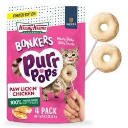 Bonkers Purrpops Krispy Kreme Chicken Flavor Lickable Cat Treats - 4ct