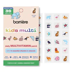 barriere Kids' Multivitamin Animal Kingdom Patches - 36ct: Patch, Health And Beauty, Vitamins