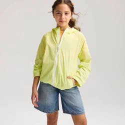 Girls' Unlined Rain Jacket - Cat & Jack™ Yellow L