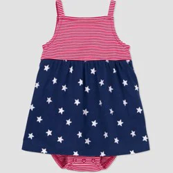 Carter's Just One You® Baby Girls' Americana Stars and Striped Dress - Red/Blue 18M