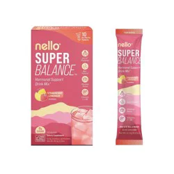Nello Superbalance Drink Mix Supplement Powder - Strawberry Lemonade - 10ct: Multivitamins, 10 Count