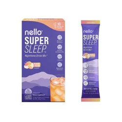 Nello Supersleep Drink Mix Supplement Powder - Peach Dream - 10ct