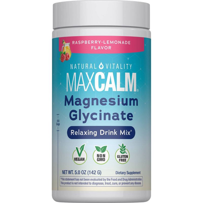 slide 1 of 4, Natural Calm Vitality Calm Magnesium Glycinate Powder - 5oz, 5 oz
