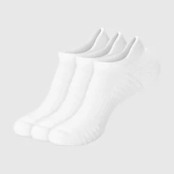Hanes Men's Stretch Cushion Heel Shield Low Cut Socks 3pk - White 6-12