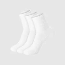 Hanes Men's Stretch Cushion Crew Socks 3pk - White 6-12