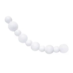 Minnidip Balloon Garland 10-cluster Strand in White Matte