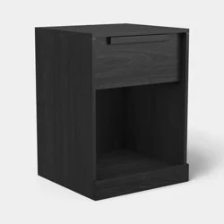 Modern Nightstand with Drawer Black - Room Essentials™