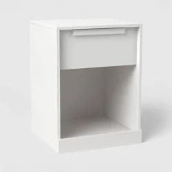 Modern Nightstand with Drawer White - Room Essentials™
