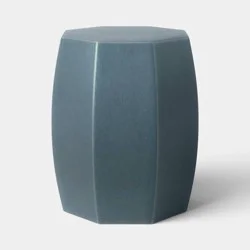 Ceramic Matte Glaze Side Table Dusty Blue - Threshold™
