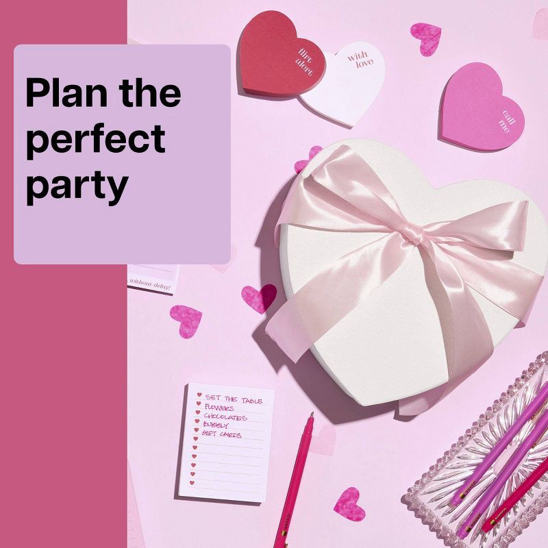 slide 3 of 7, Noted by Post-it 3pk With Love Pen Set Valentine's Day, 3 ct