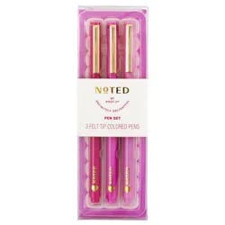 Noted by Post-it 3pk With Love Pen Set Valentine's Day