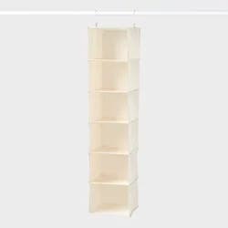 Hanging Closet 6 Shelf Ivory - Brightroom™