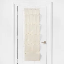 Hanging Closet 15 Pocket Over Door Shoe Org Ivory - Brightroom™