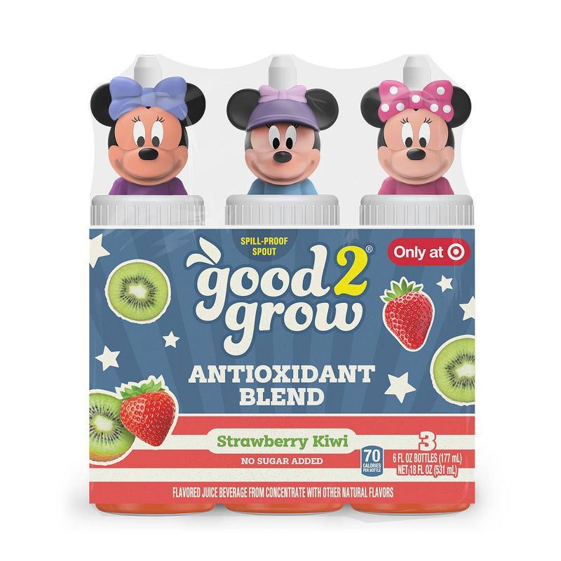 slide 1 of 5, good2grow Strawberry Kiwi Antioxidant Blend Juice Drink - 3pk/6 fl oz Bottles - Character Tops May Vary, 3 ct, 6 fl oz