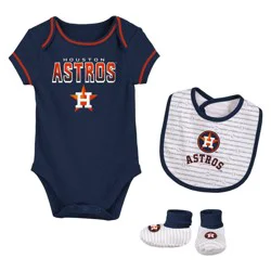 MLB Houston Astros Newborn Layette Set - 3-6M