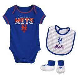MLB New York Mets Newborn Layette Set - 3-6M