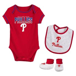 MLB Philadelphia Phillies Newborn Layette Set - 0-3M