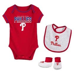 MLB Philadelphia Phillies Newborn Layette Set - 0-3M