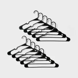 50pk Plastic Hangers Black - Brightroom™