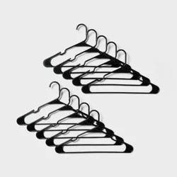 50pk Plastic Hangers Black - Brightroom™