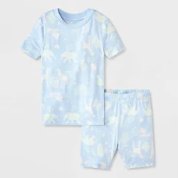 Toddler 2pc Animal Planet Safari Animal Cuteness Pajama Set - Light Blue 4T